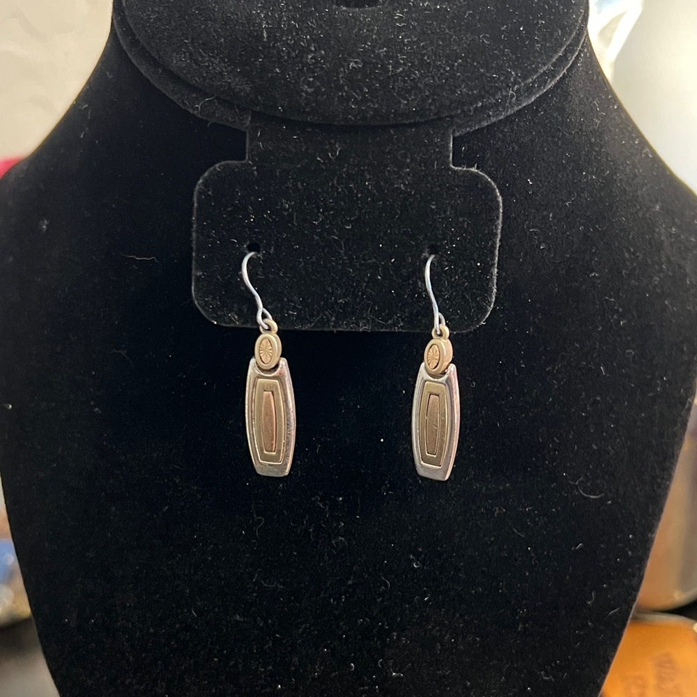 Liz Claiborne Elegant Silver and Gold Earrings